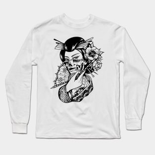 Geisha by Digent.ink Long Sleeve T-Shirt